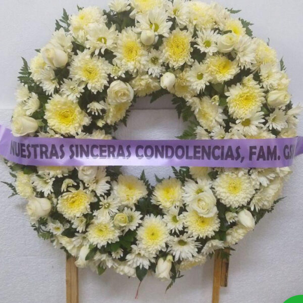 Corona funebre.